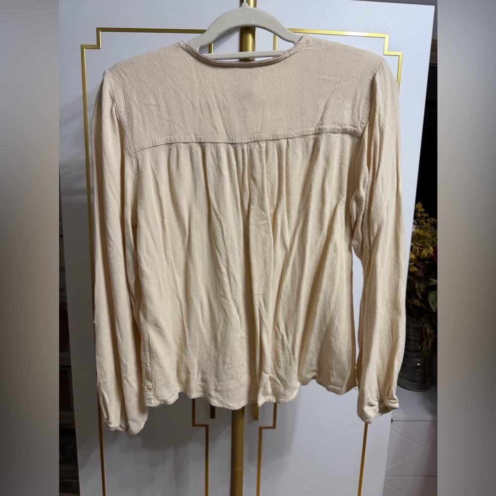 Knox Rose Cream Blouse with Floral Embroidery #0010 - Picture 4 of 9